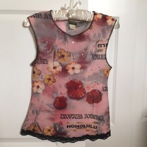 United Colors of Benetton semi-sheer top